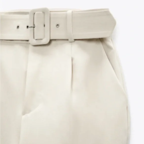 Blogger’s Favorite 🤩 Zara Business Pants with Fabric Covered Belt - Picture 5 of 6